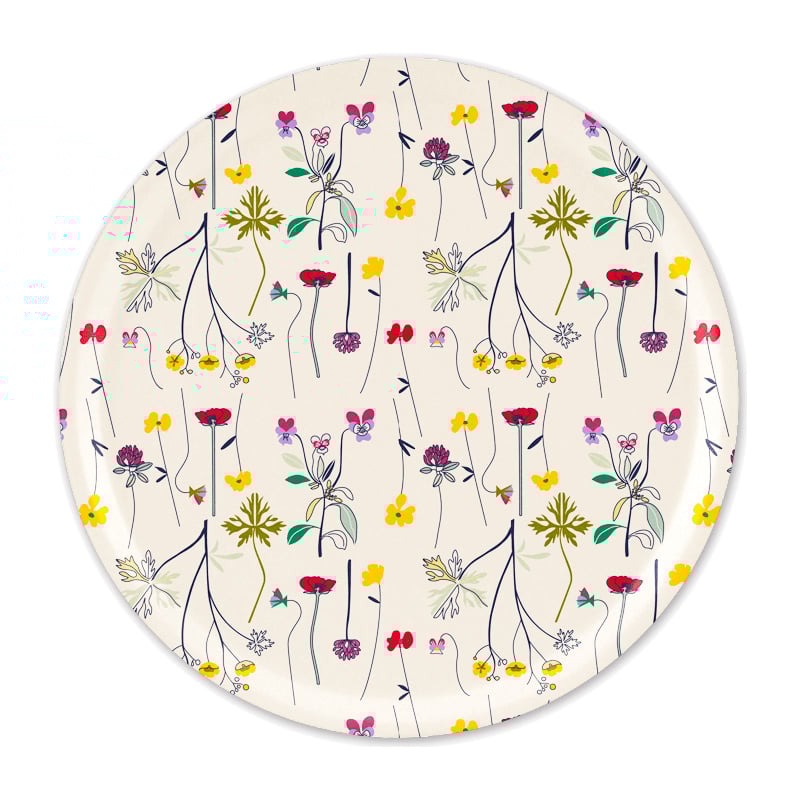 Åry Home Herbarium tray o38 cm Off-white | Scandinavian Design | Trays | Multi