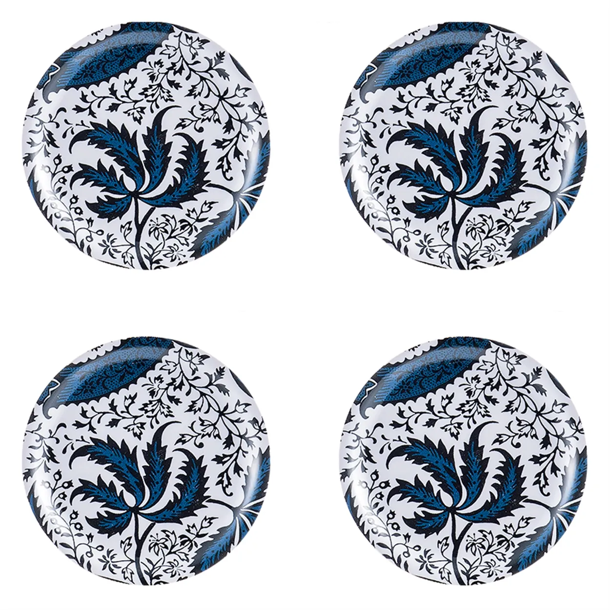 Åry Home Indian Indigo glass coaster 4-pack o 11 cm