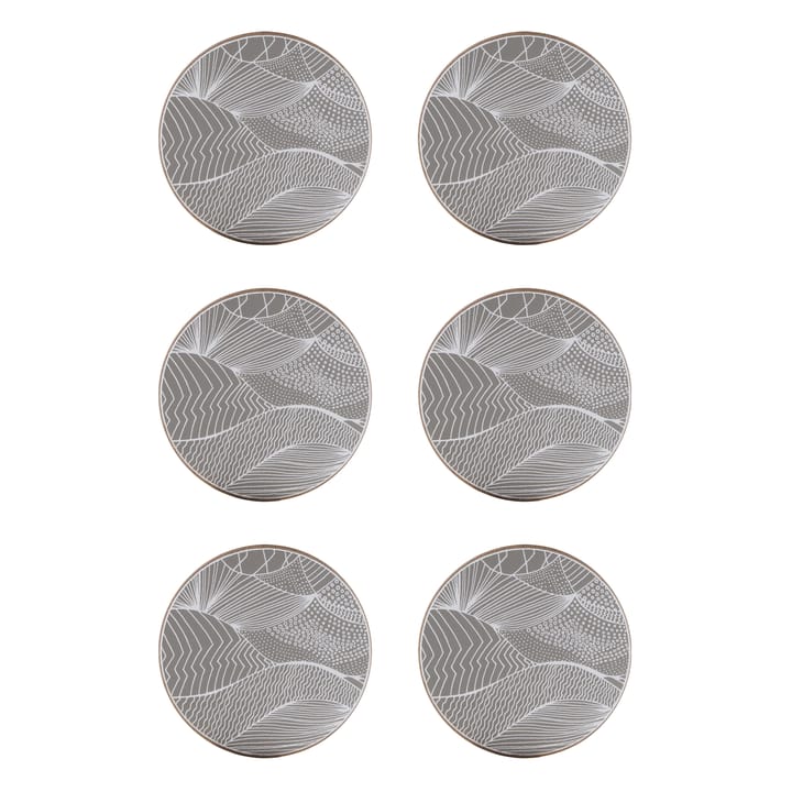 Japanese Landscape coaster 6-pack - stone - Åry Home