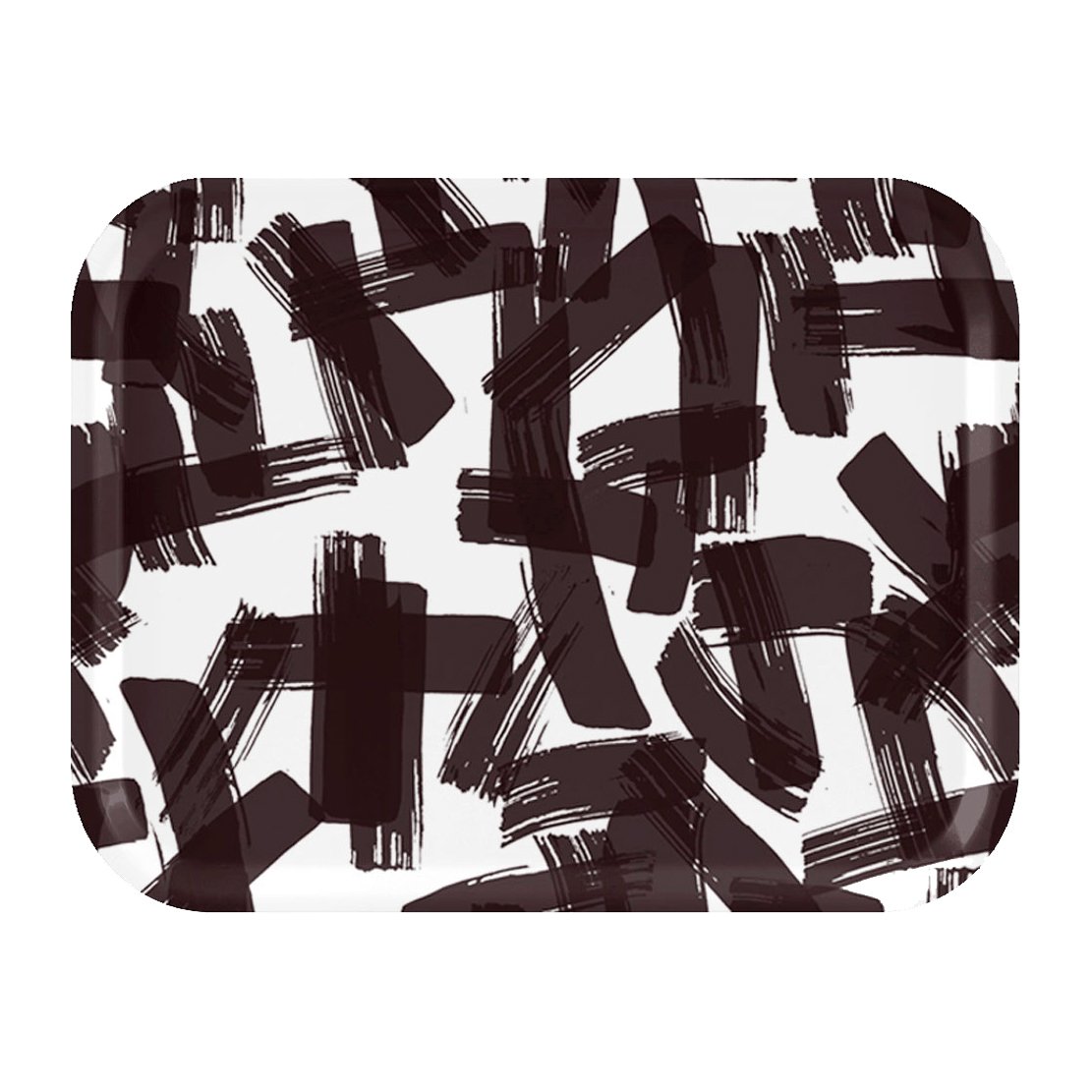 Åry Home Kryss tray 28x36 cm Black-white | Scandinavian Design | Trays | Black