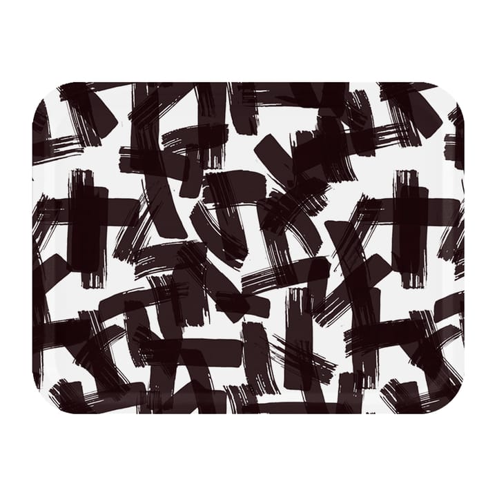 Kryss tray 33x43 cm - Black-white - Åry Home