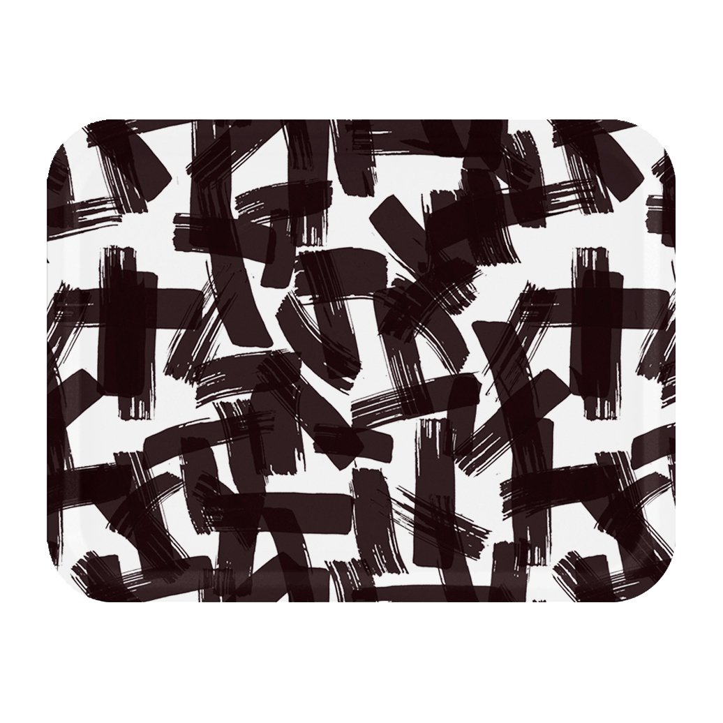 Åry Home Kryss tray 33x43 cm Black-white
