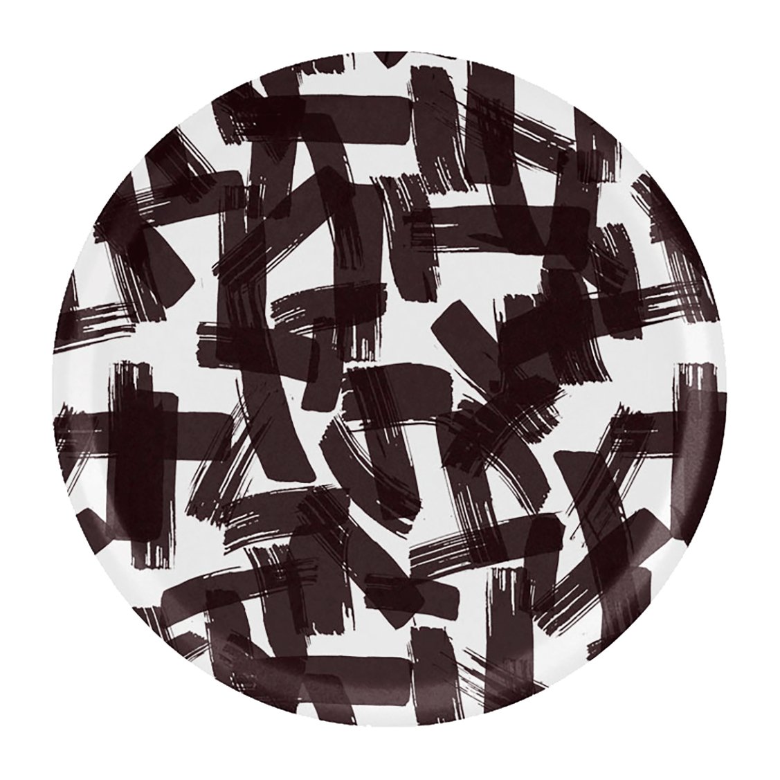 Åry Home Kryss tray Ø38 cm Black-white