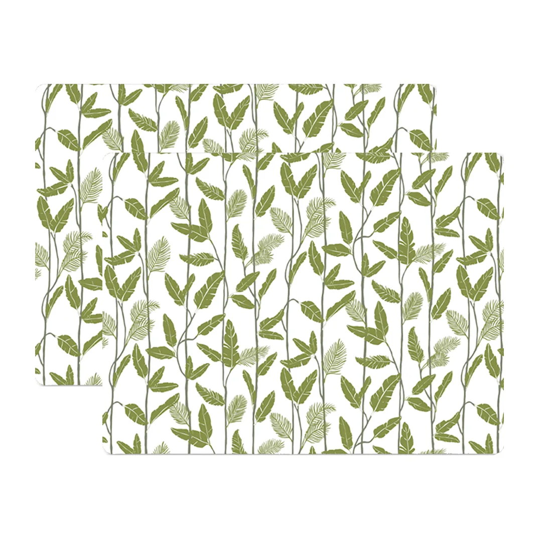 Åry Home Mougli Green placemat 30x40 cm 2-pack Green-white
