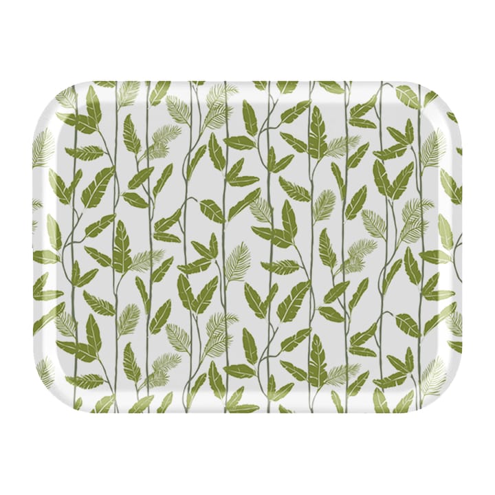 Mougli Green tray 28x36 cm - Green-white - Åry Home
