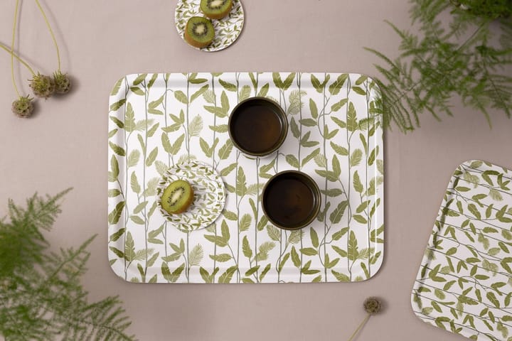 Mougli Green tray 33x43 cm - Green-white - Åry Home