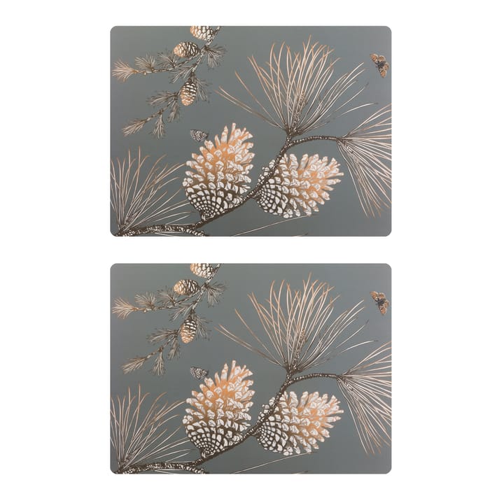 Pine Cone placemat 2-pack - moss grey - Åry Home
