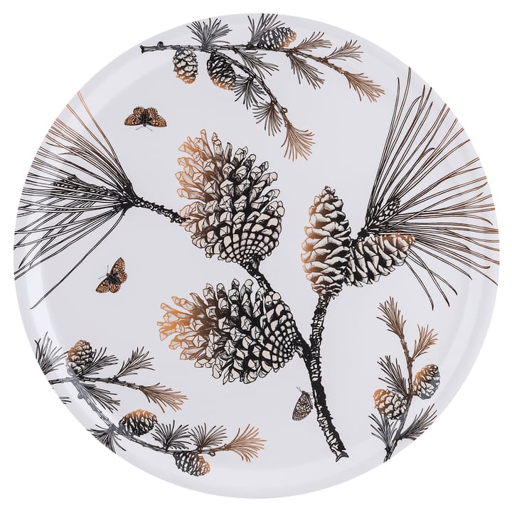 Pine Cone tray Ø 38 cm - Cotton white - Åry Home