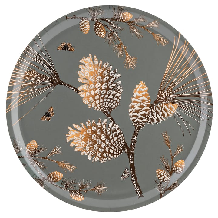 Pine Cone tray Ø 38 cm - Moss grey - Åry Home