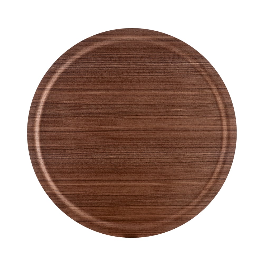 Åry Home Viventium round tray o 49 cm walnut | Scandinavian Design | Trays | Brown