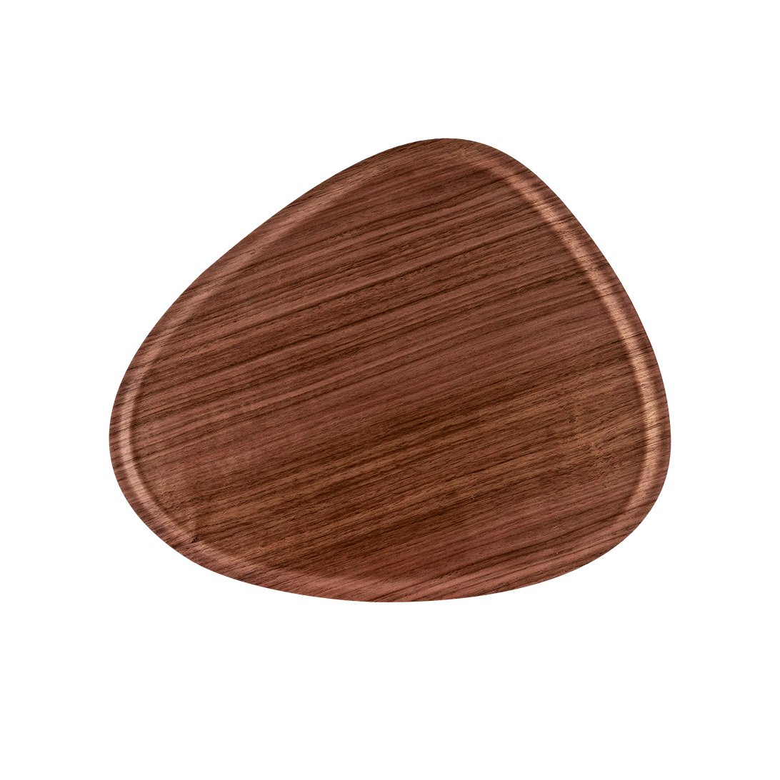 Åry Home Viventium triangular tray walnut | Scandinavian Design | Trays | Brown