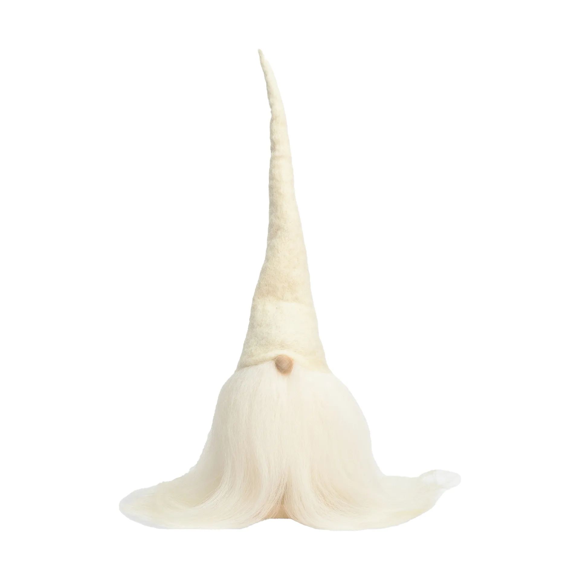 Bearded santa, White/white, large Åsas tomtebod