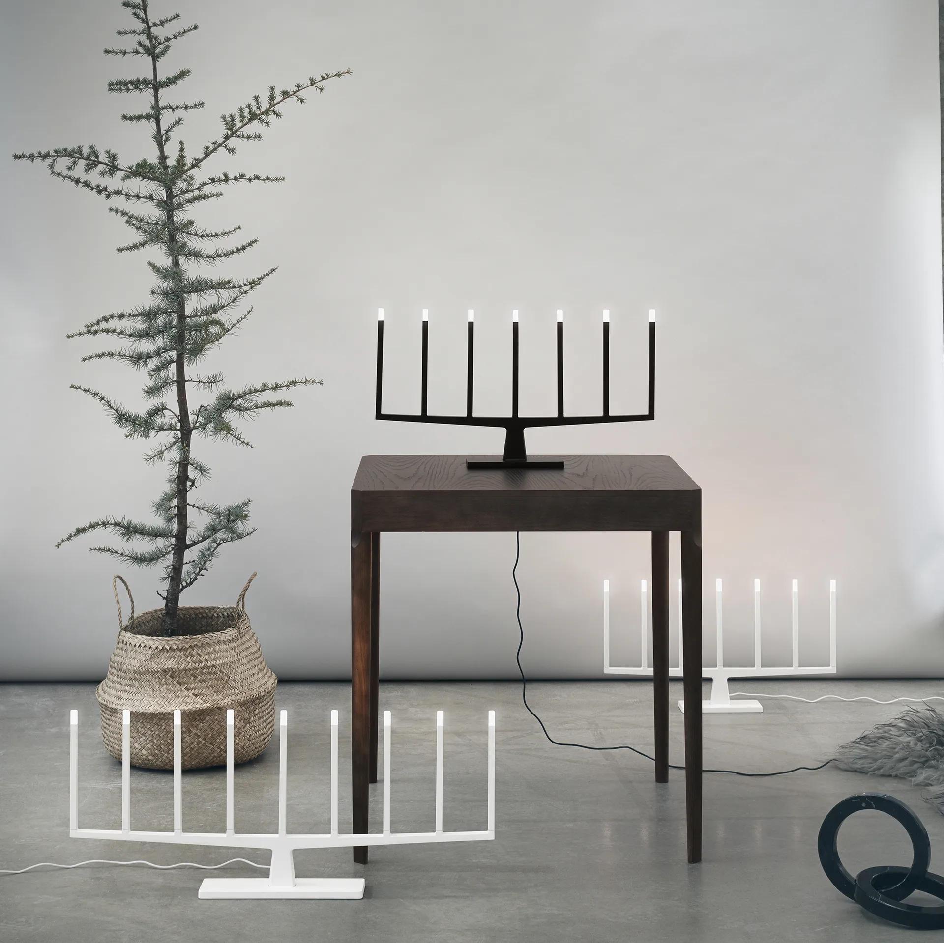 Adventure advent candle 7-arms, black Ateljé Lyktan