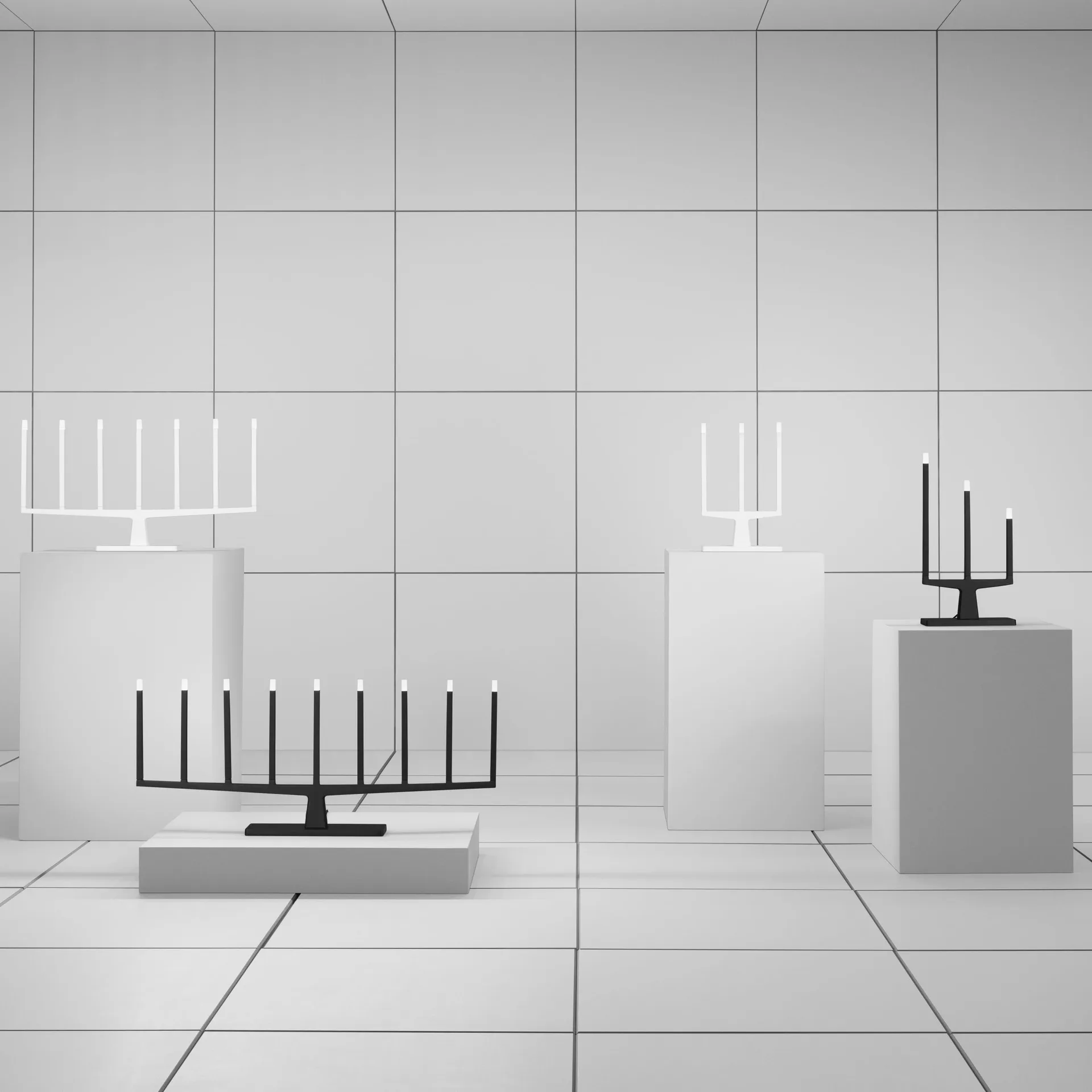 Adventure advent candle 9-arms, black Ateljé Lyktan