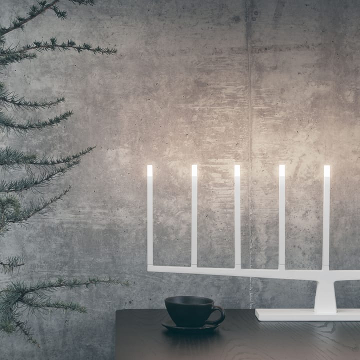 Adventure advent candle 9-arms, white Ateljé Lyktan