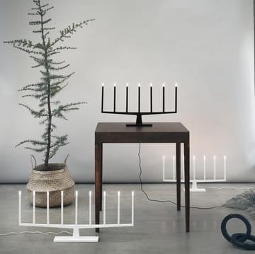 Adventure advent candle 9-arms - white - Ateljé Lyktan