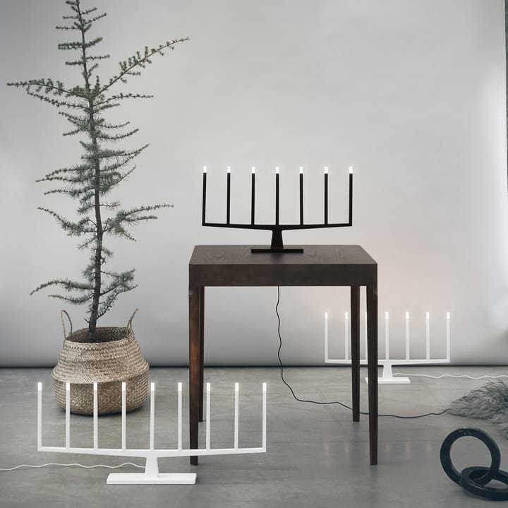 Adventure advent candle 9-arms, white Ateljé Lyktan