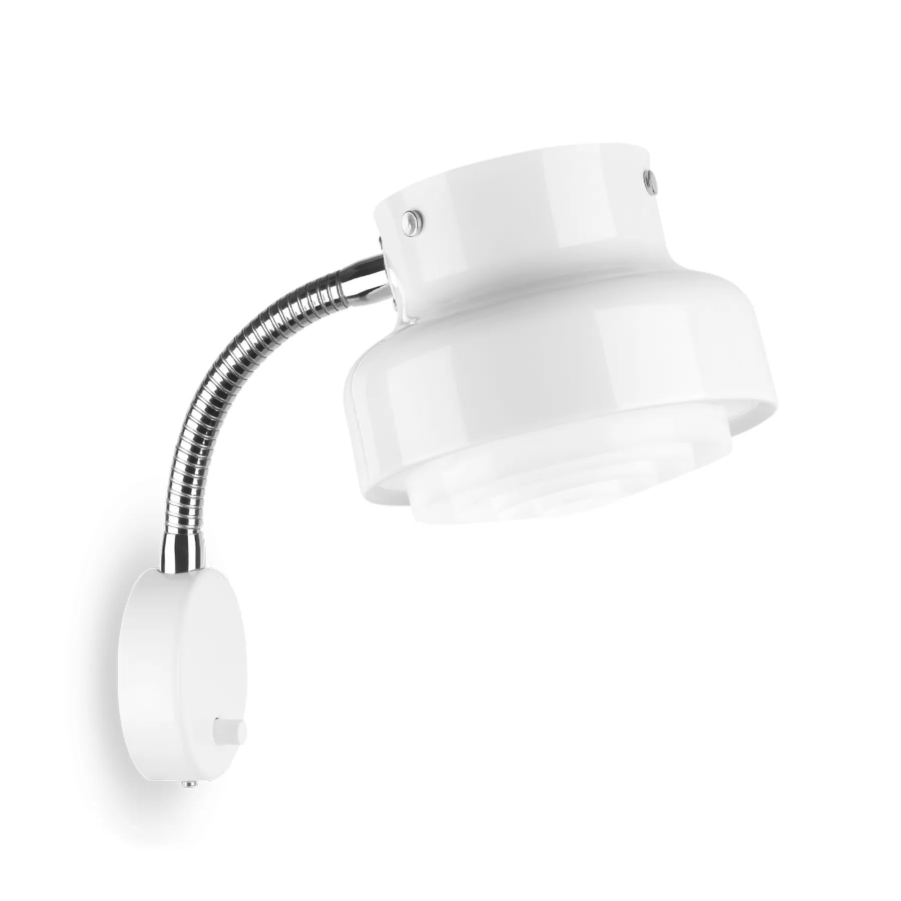 Bumling mini wall lamp Ø 19 cm, White Ateljé Lyktan