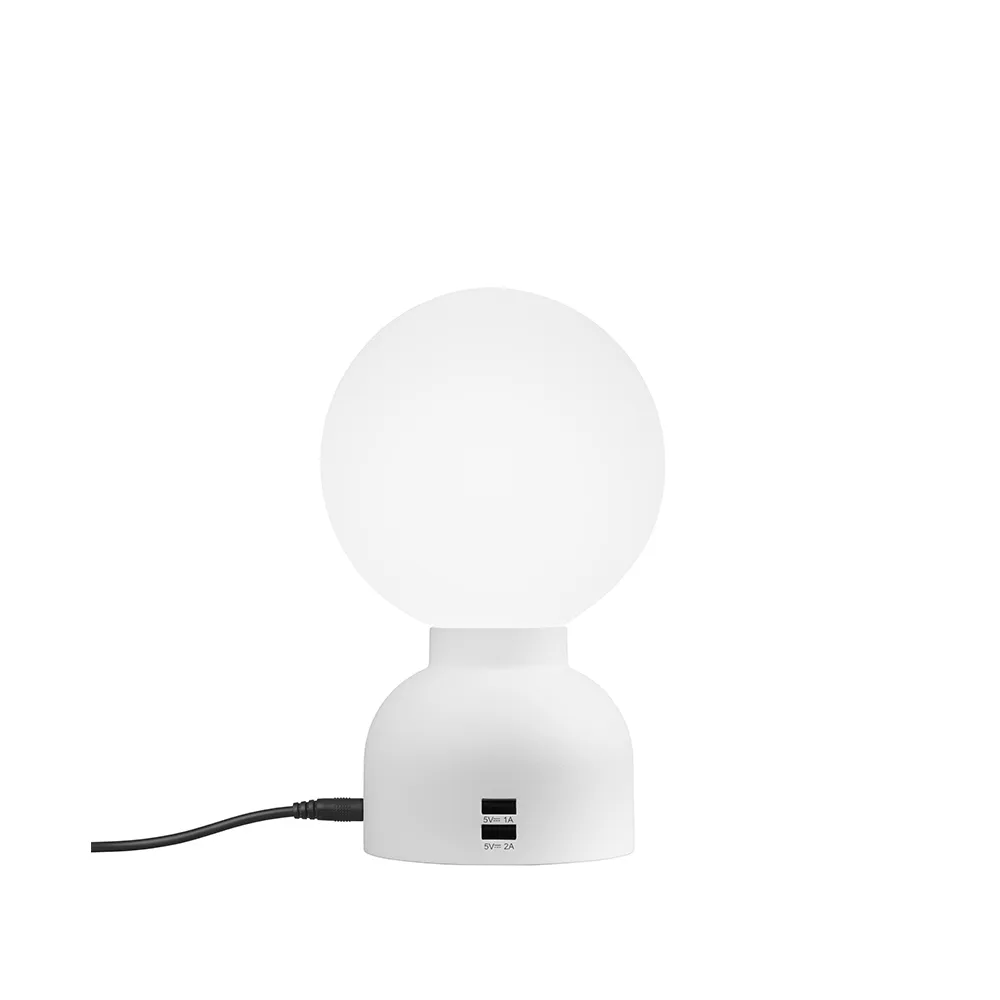 Pluggie table lamp, White, opal glass Ateljé Lyktan