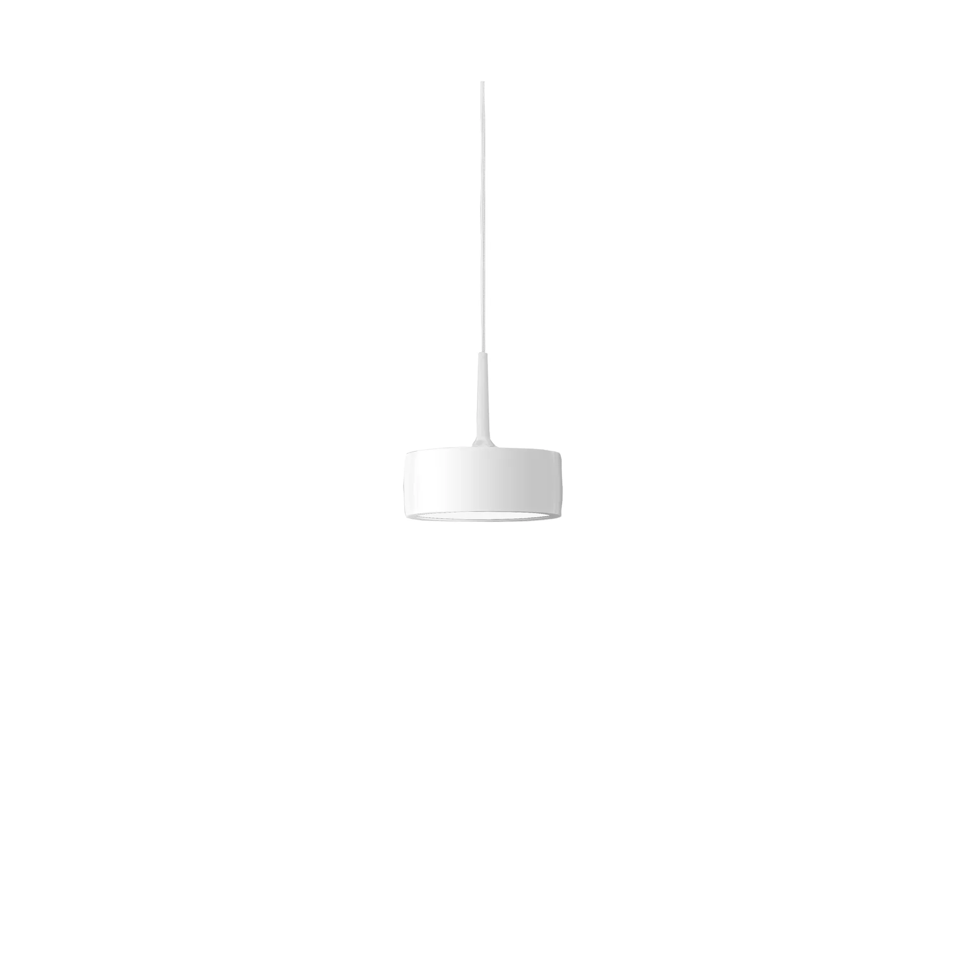 Riff Puck pendant lamp, White, small, led Ateljé Lyktan