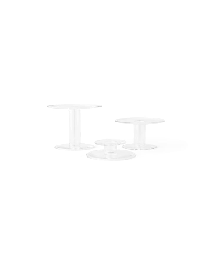 Abacus candle sticks 2,5 cm, Clear Audo Copenhagen