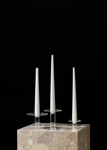 Abacus candle sticks 5.5 cm - Clear - Audo Copenhagen