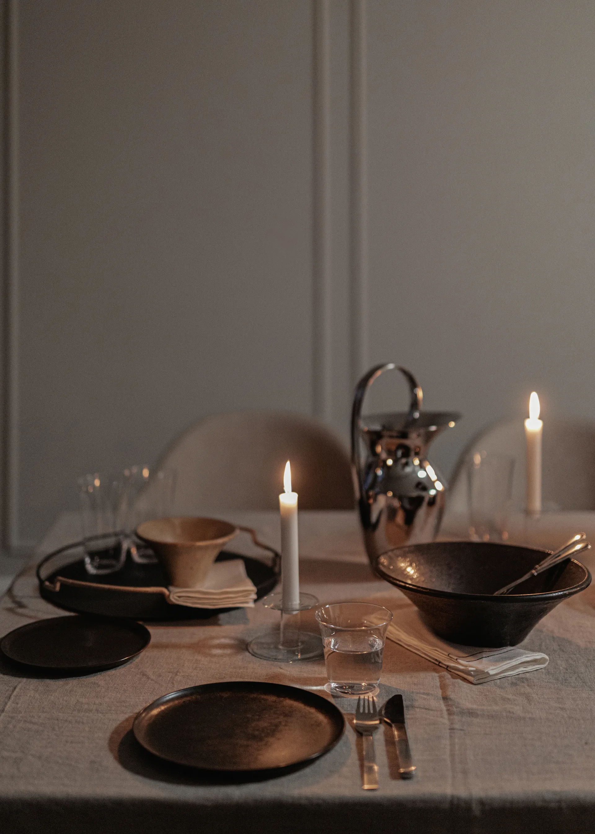 Abacus candle sticks 5.5 cm, Clear Audo Copenhagen