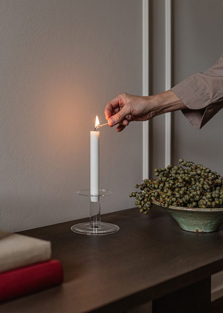 Abacus candle sticks 8.5 cm, Clear Audo Copenhagen