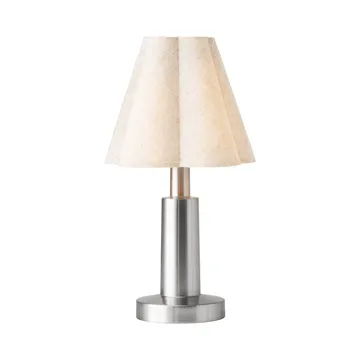 Admiral portable table lamp - Chrome-linen, 27 cm - Audo Copenhagen