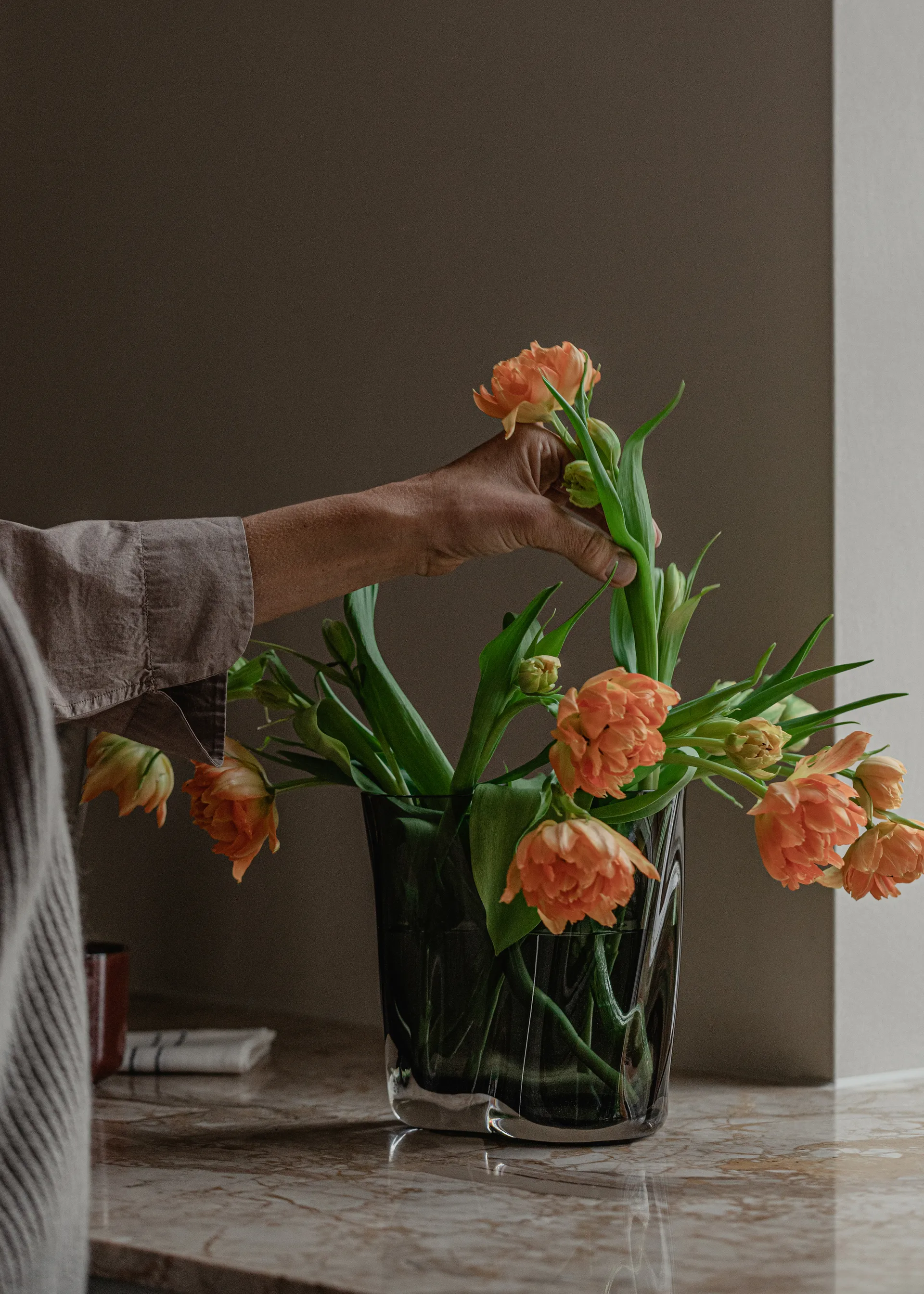 Aer vase 19 cm, Smoke Audo Copenhagen