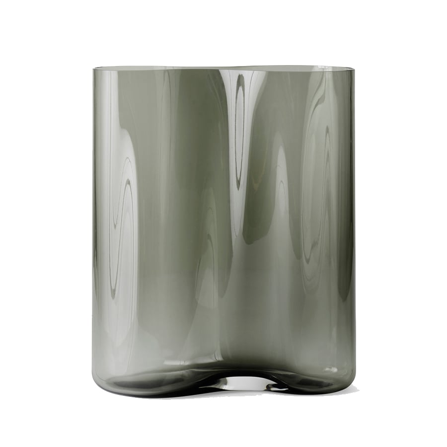 Audo Copenhagen Aer vase 33 cm Smoke | Scandinavian Design | Vases | Grey