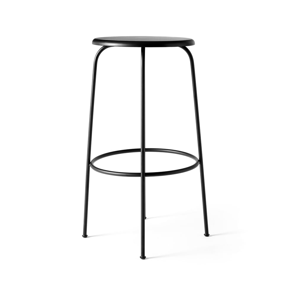 Audo Copenhagen Afteroom barstool Black, low | Scandinavian Design | Bar stools | Black