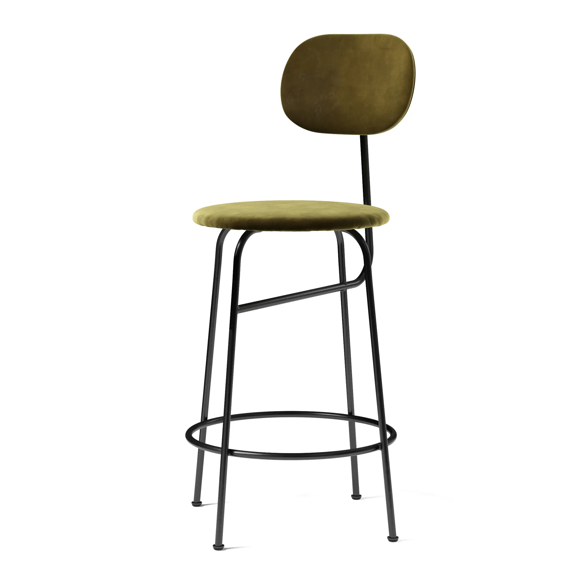 Afteroom barstool velvet upholstery 63.5 cm, City Velvet CA7832/031 Audo Copenhagen