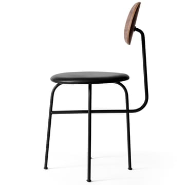 Afteroom chair black legs fabric seat - walnut-20296 pitch black - Audo Copenhagen