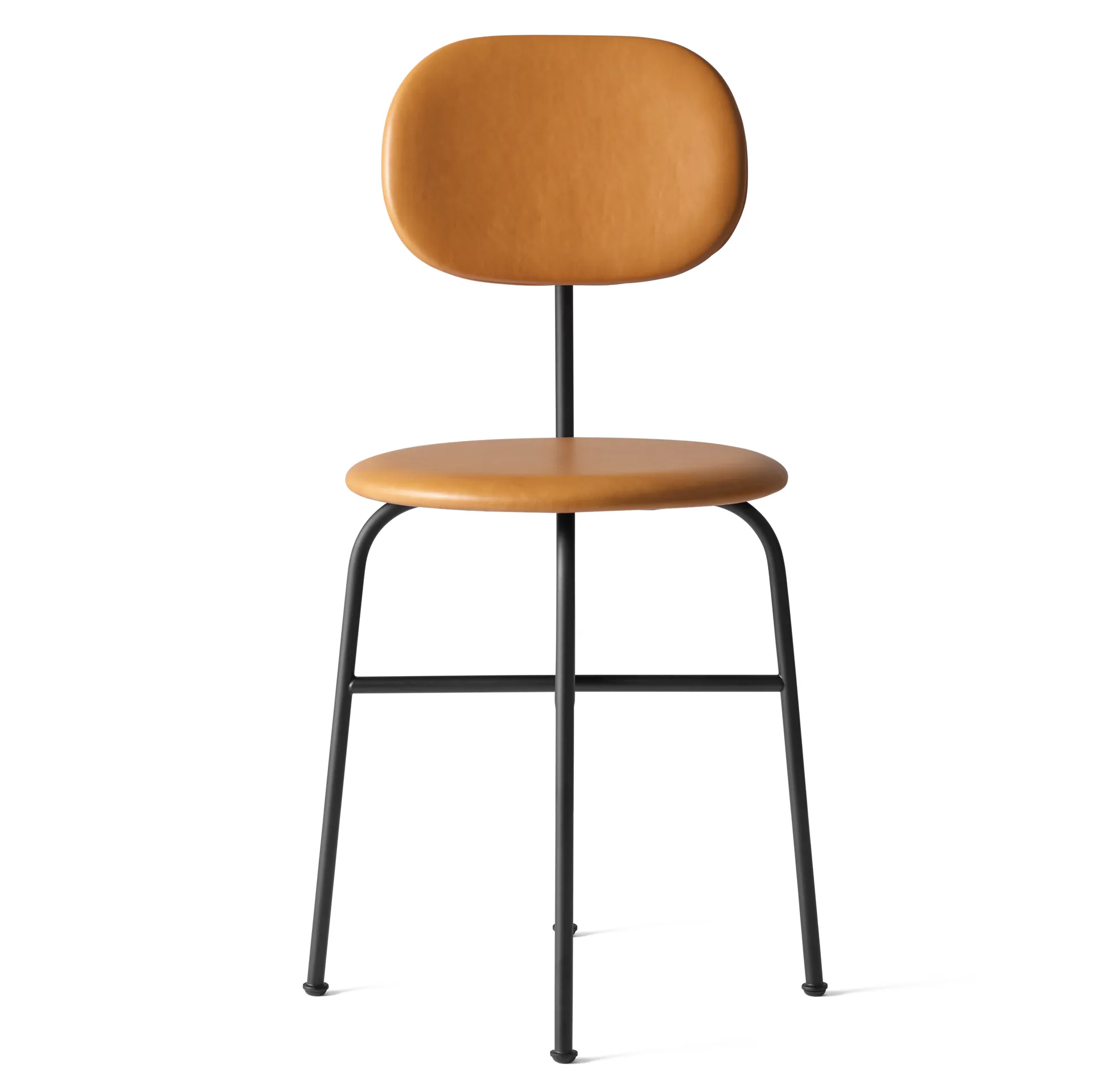 Afteroom chair black legs leather seat, dakar 0250 Audo Copenhagen