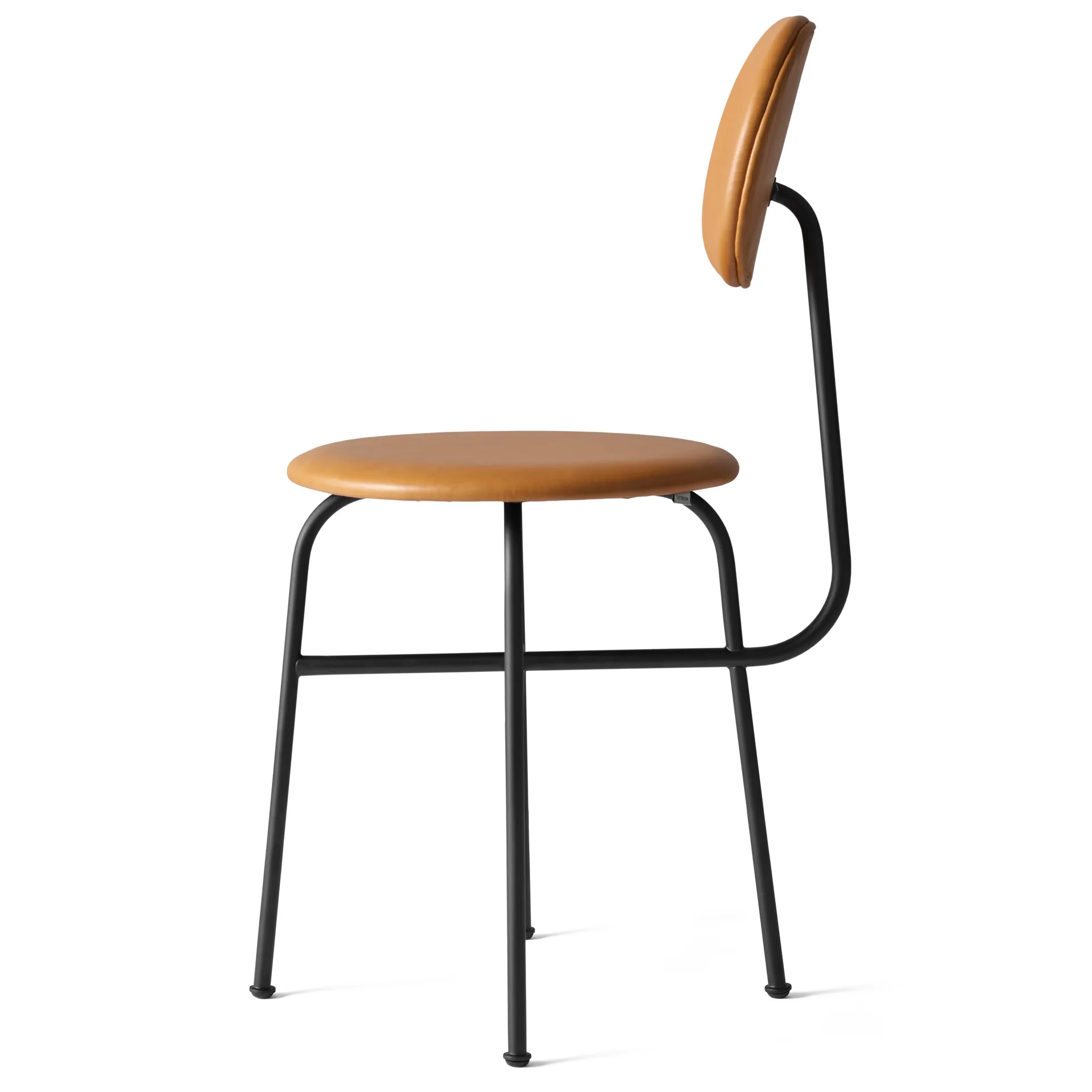 Afteroom chair black legs leather seat, dakar 0250 Audo Copenhagen