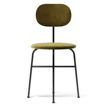 Afteroom chair black legs velvet seat - city velvet ca 7832/031 - Audo Copenhagen