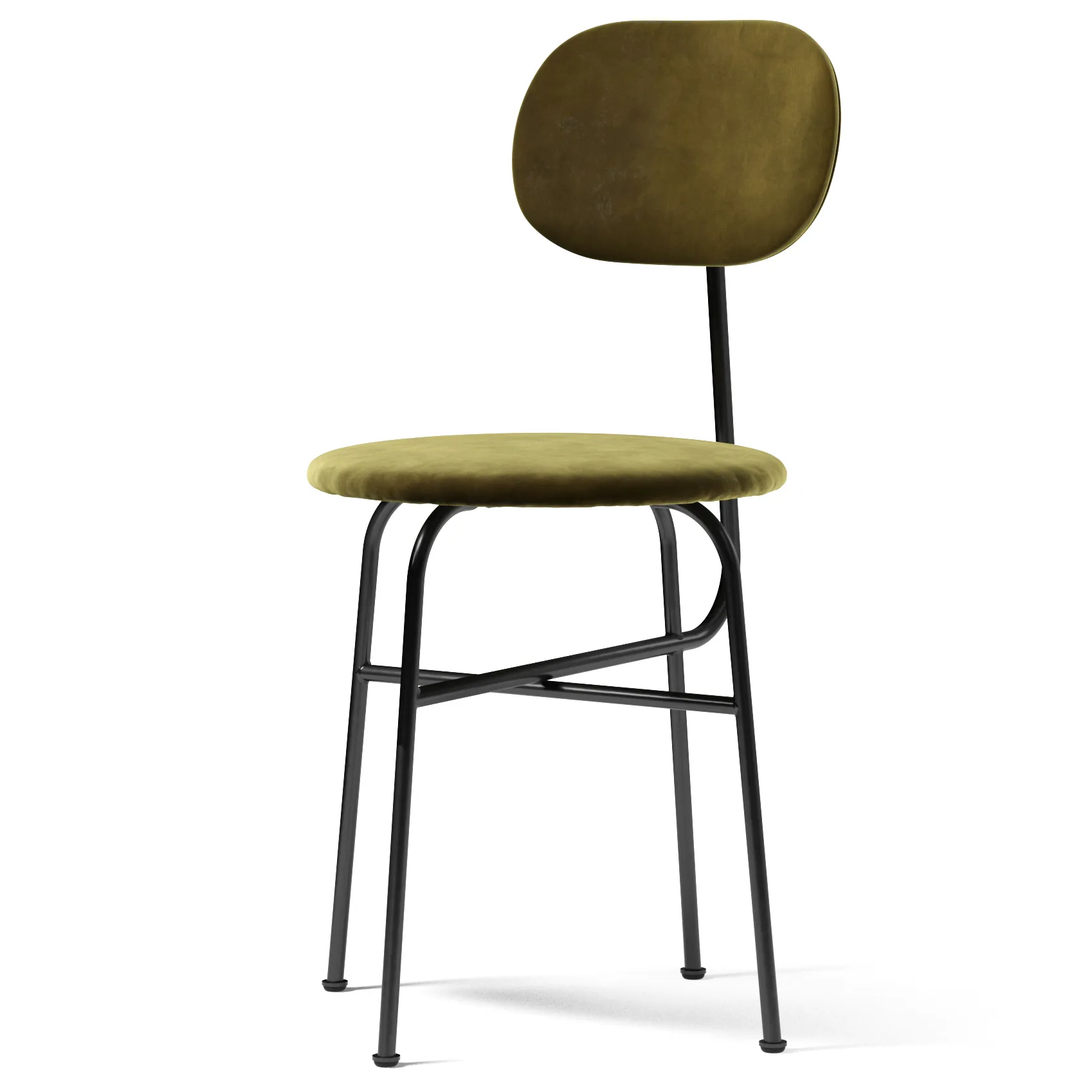 Afteroom chair black legs velvet seat, city velvet ca 7832/031 Audo Copenhagen