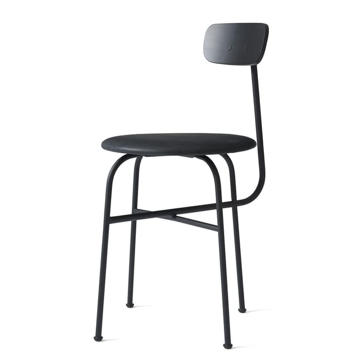 Afteroom chair leather seat 4 legs - Black-black - Audo Copenhagen