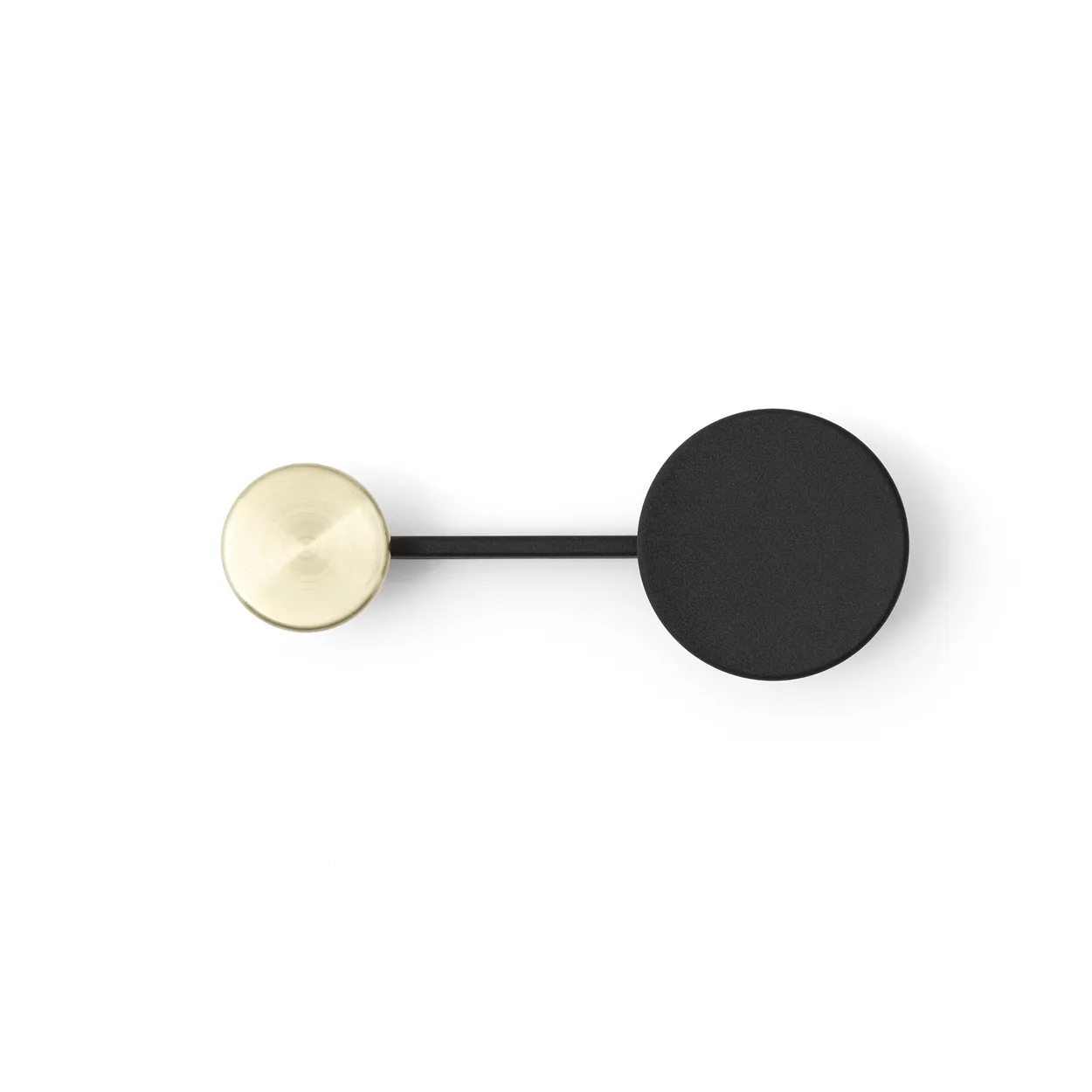 Audo Copenhagen Afteroom clothes hanger small Black-brass