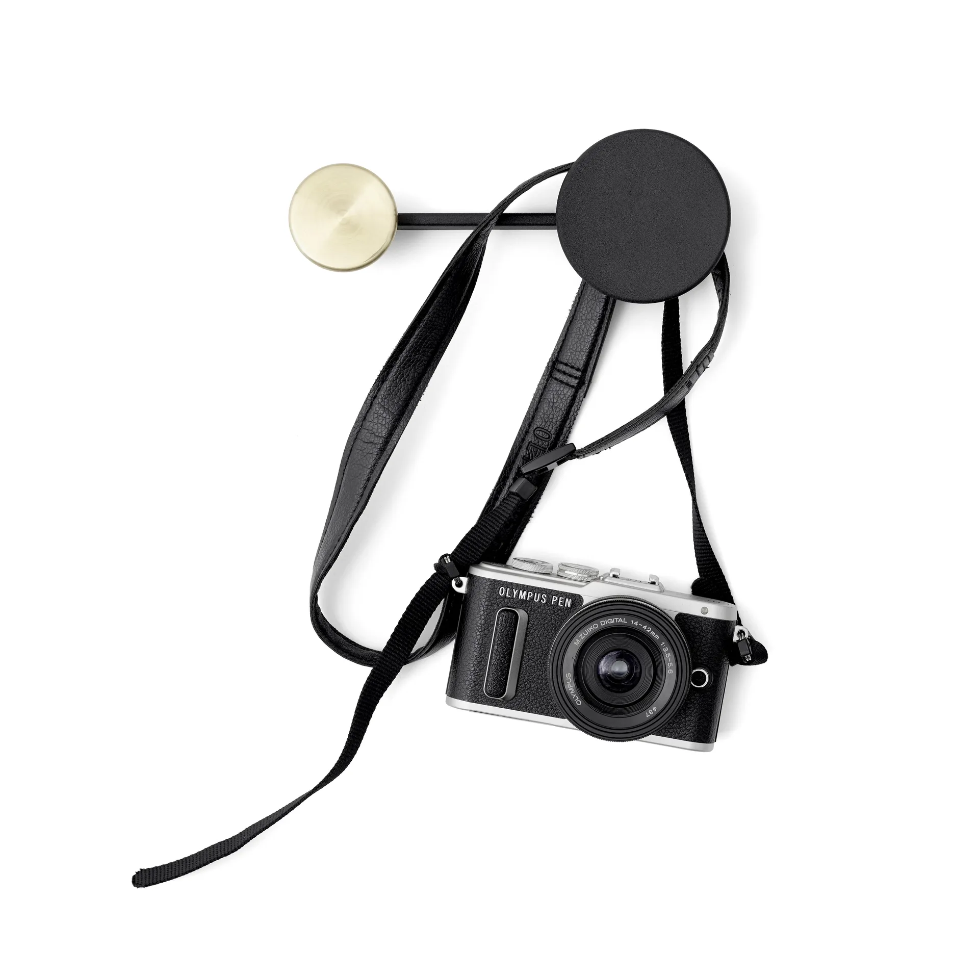 Afteroom clothes hanger small, black brass Audo Copenhagen