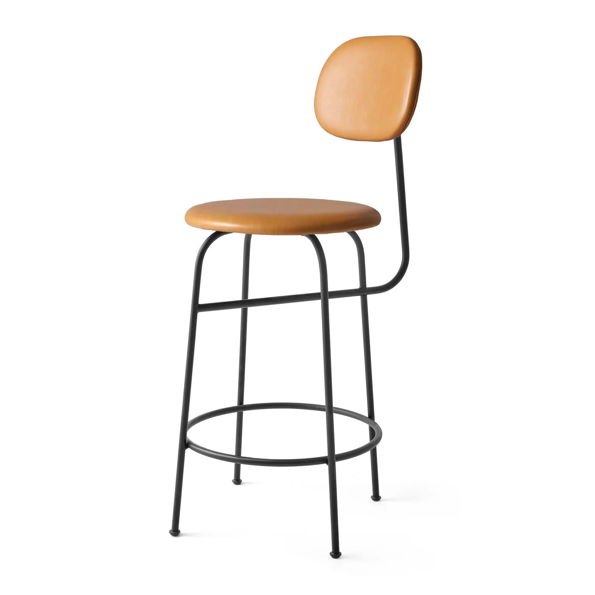Afteroom plus barstool leather upholstery 63.5 cm, Dakar 0250 Audo Copenhagen