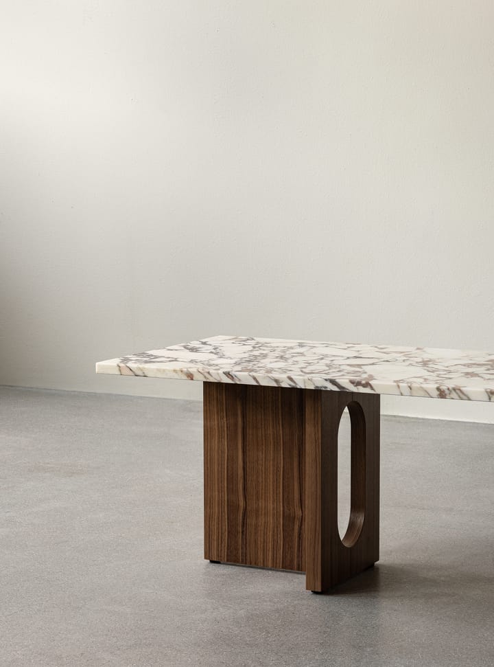 Androgyne lounge table - Dark st. oak-Calacatta viola - Audo Copenhagen