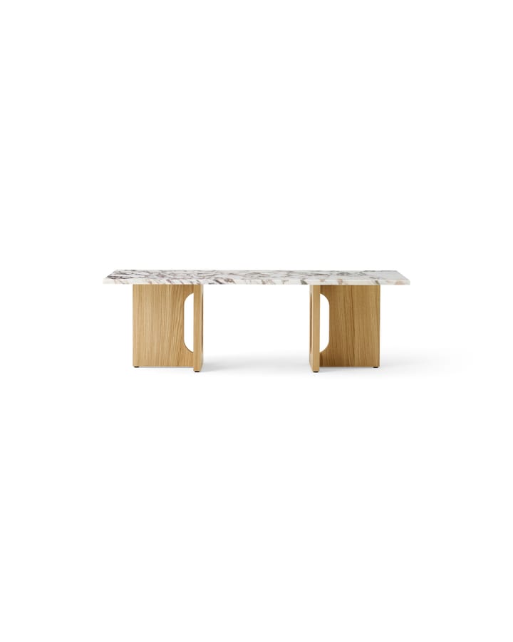 Androgyne lounge table - Natural oak-Calacatta viola - Audo Copenhagen