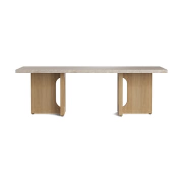 Androgyne lounge table - Sand/kunis breccia, oak legs - Audo Copenhagen