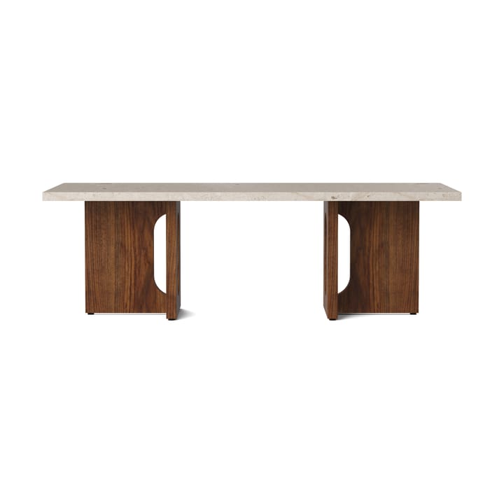 Androgyne lounge table - Sand/kunis breccia, walnut legs - Audo Copenhagen