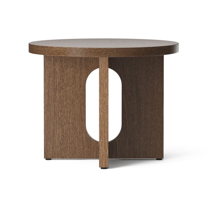 Androgyne side table Ø50 cm dark-stained oak  - Dark stained oak - table top - Audo Copenhagen