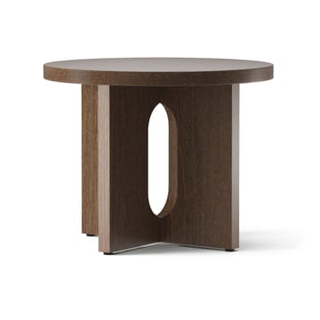 Androgyne side table Ø50 cm dark-stained oak  - Dark stained oak - table top - Audo Copenhagen