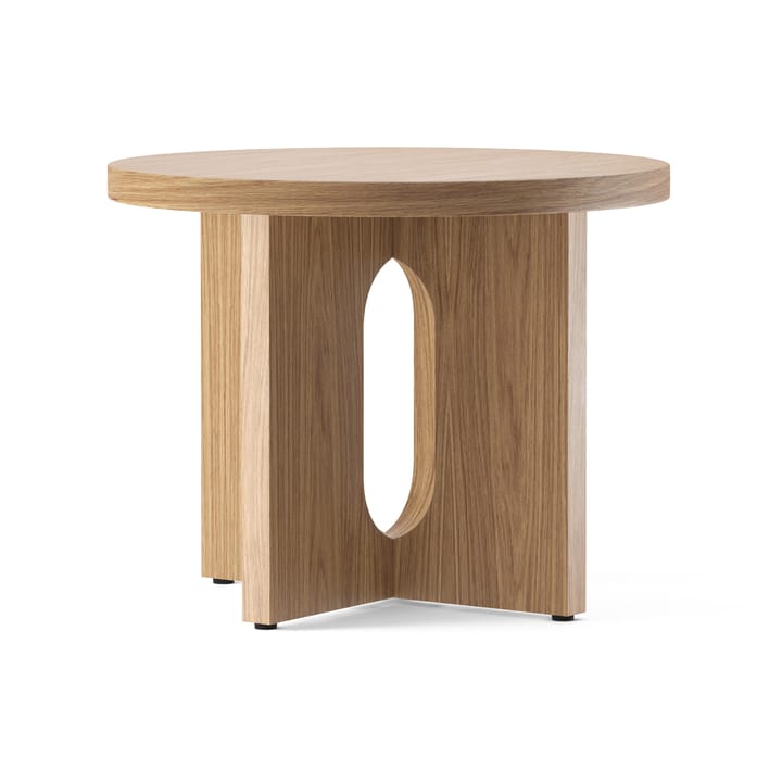 Androgyne side table Ø50 cm oak base - Oak table top - Audo Copenhagen