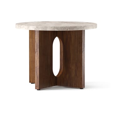 Androgyne side table Ø50 cm walnut base - Kunis Breccia table top - Audo Copenhagen